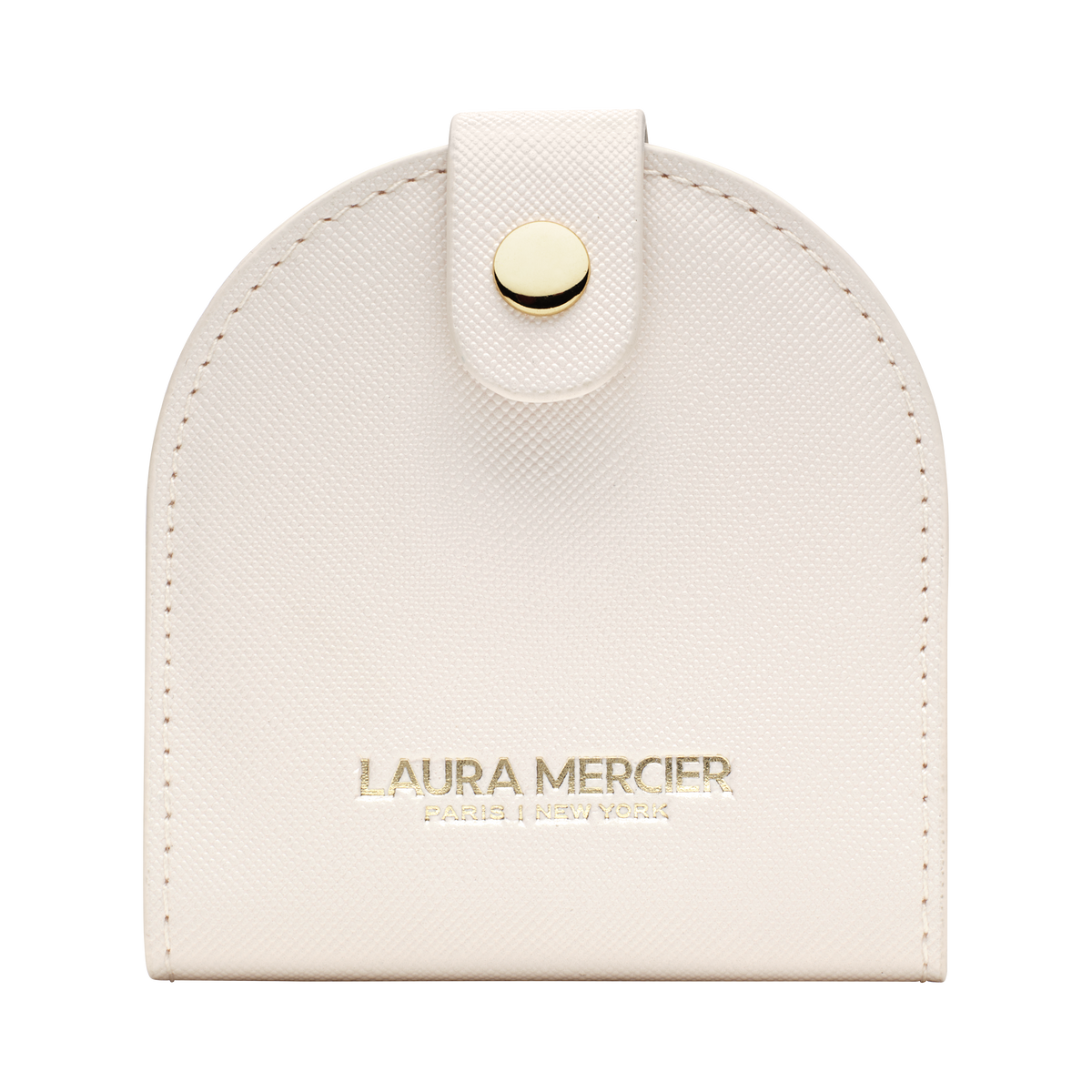 Cream Compact Mirror